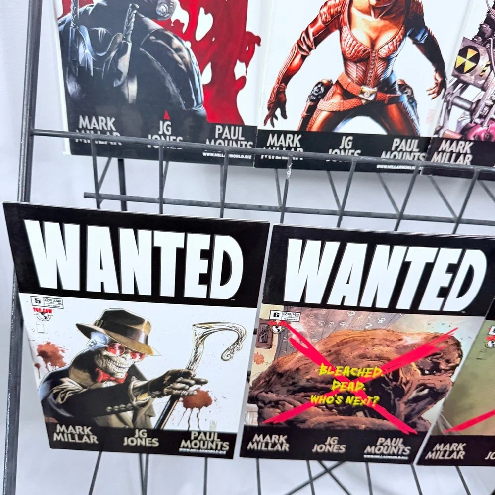 Wanted 1 Death Row Edition, 2-6 & Dossier lot Mark Millar JG Jones Top Cow